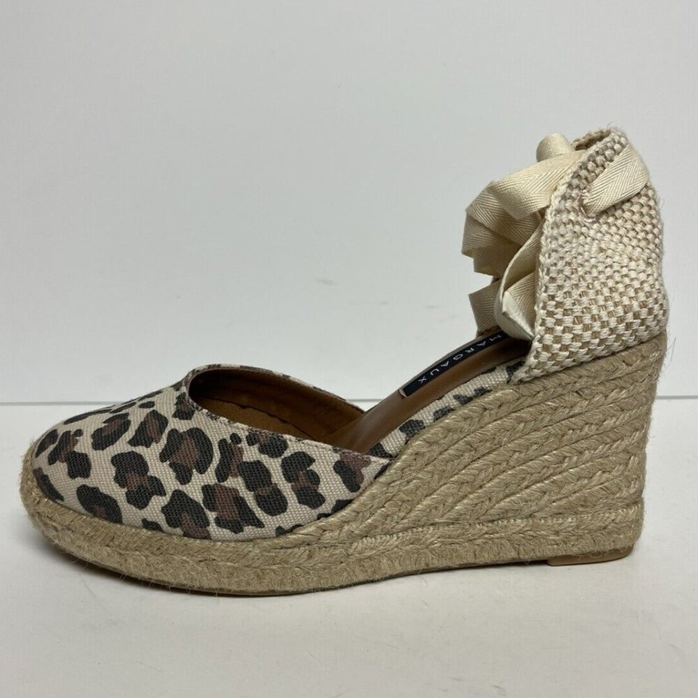 Margaux Women's The Espadrille Heel Animal Print Size EU38.5 M US8.5